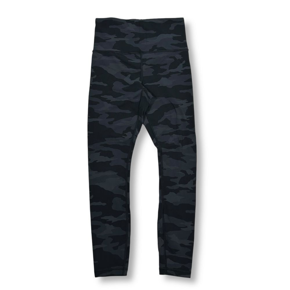 Athleta Black Camo Print Athletic Capri Leggings Compression Workout Womens XS‎